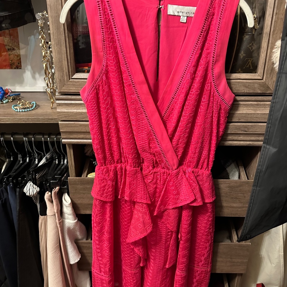 Pink mini dress